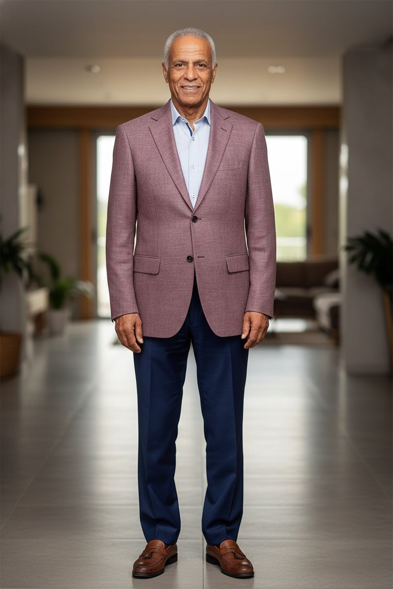 Wine Solid Sports Jacket