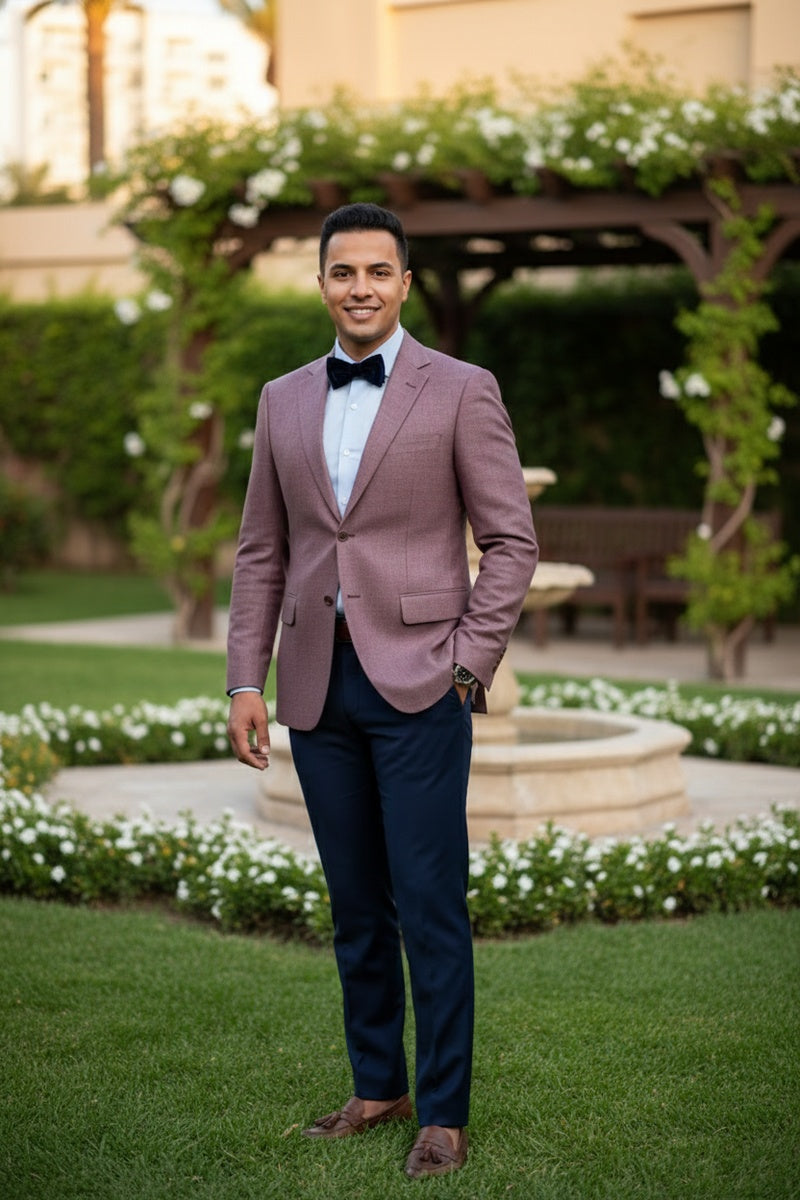 Wine Solid Sports Jacket