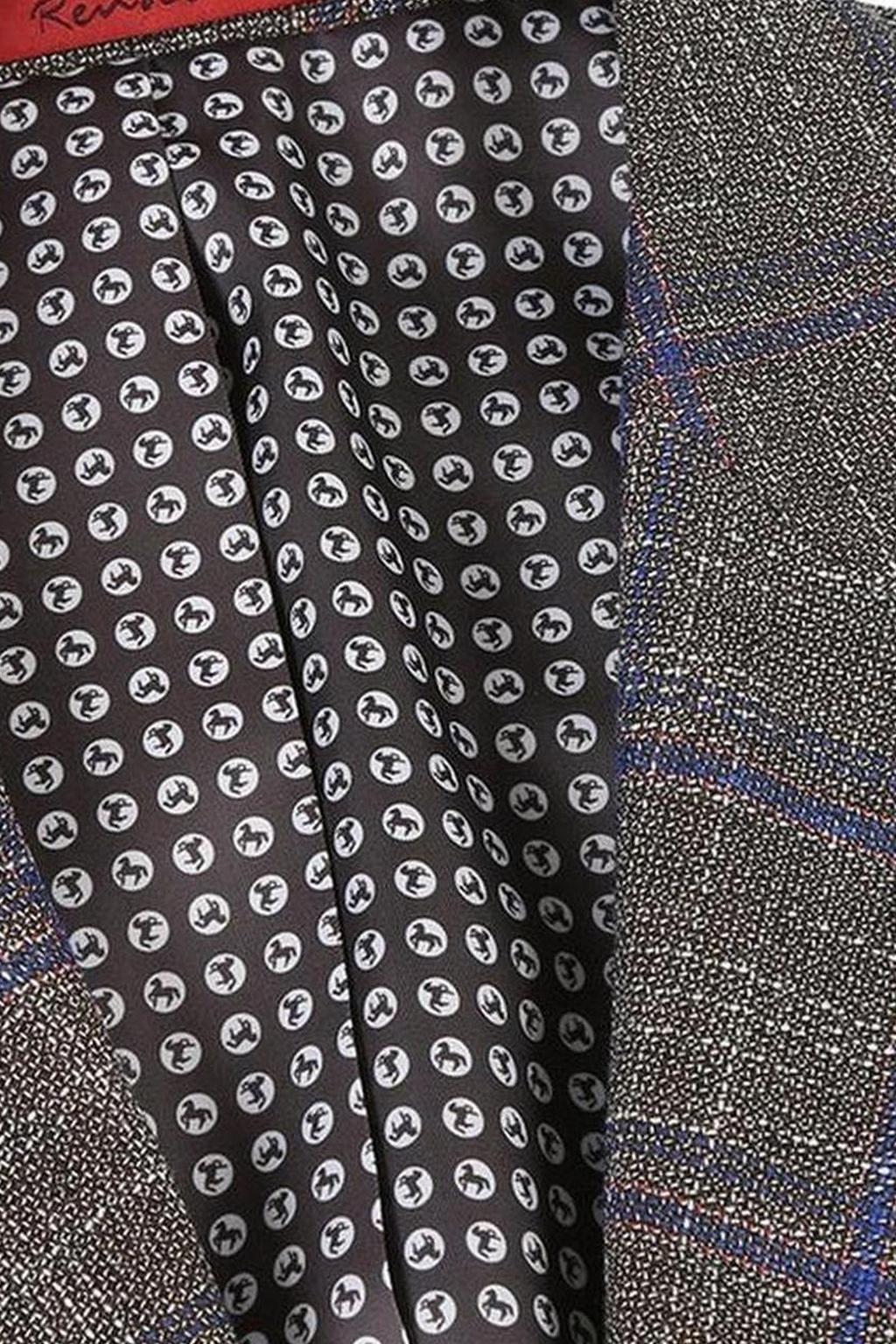 Brown Windowpane Sports Jacket
