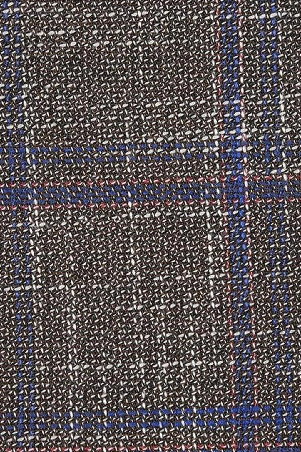 Brown Windowpane Sports Jacket