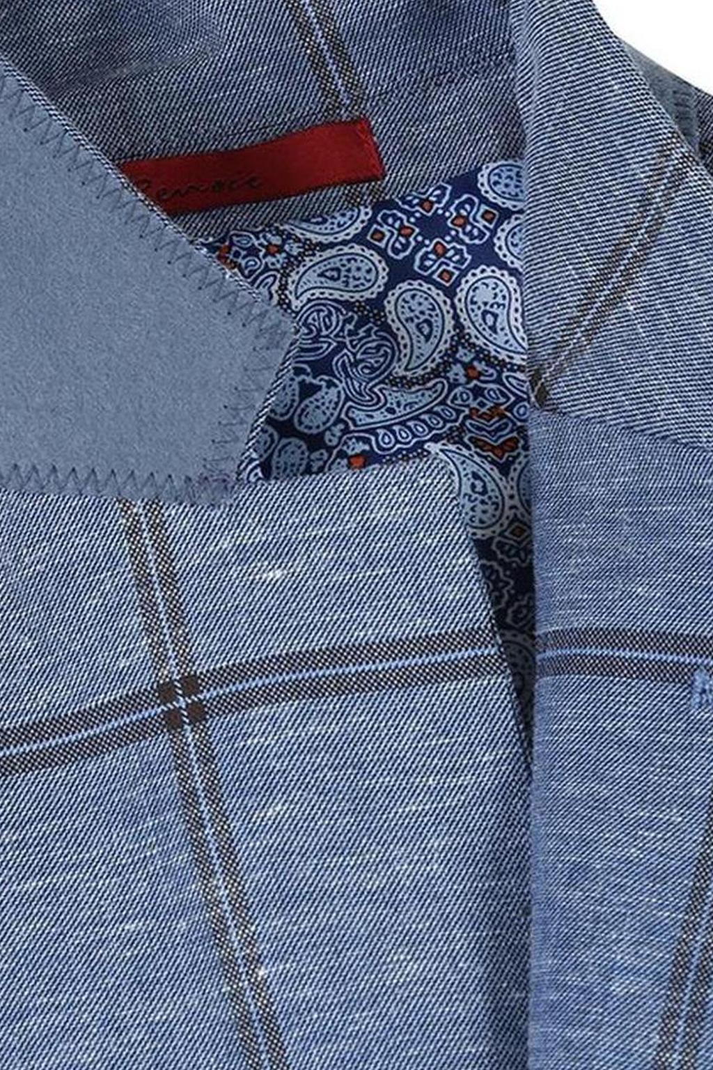 Blue Windowpane Sports Jacket