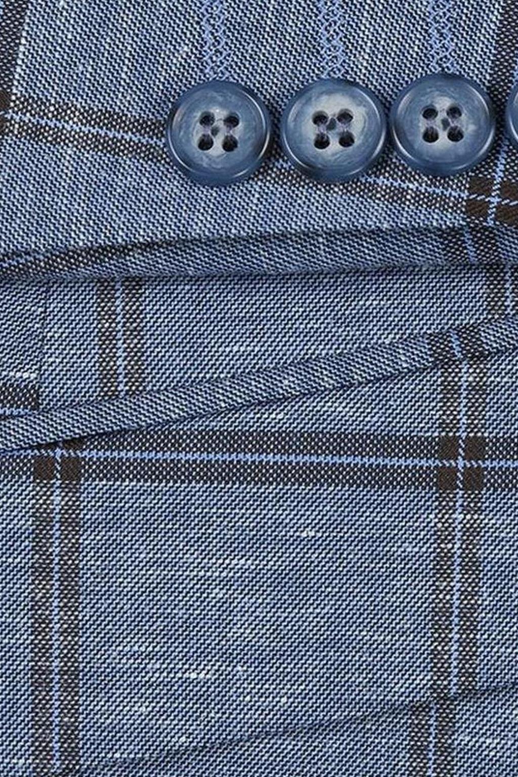 Blue Windowpane Sports Jacket