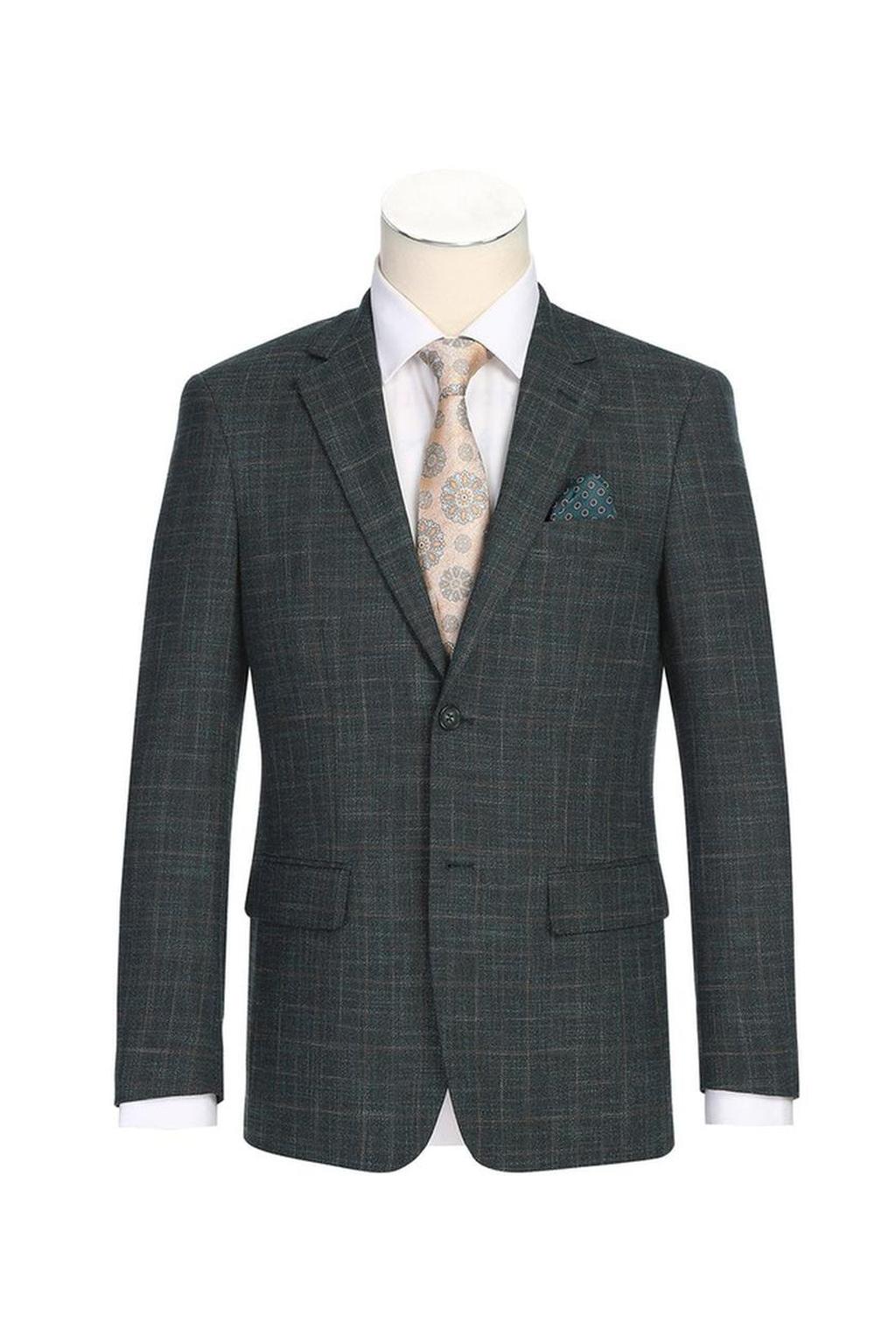 Green Windowpane Sports Jacket
