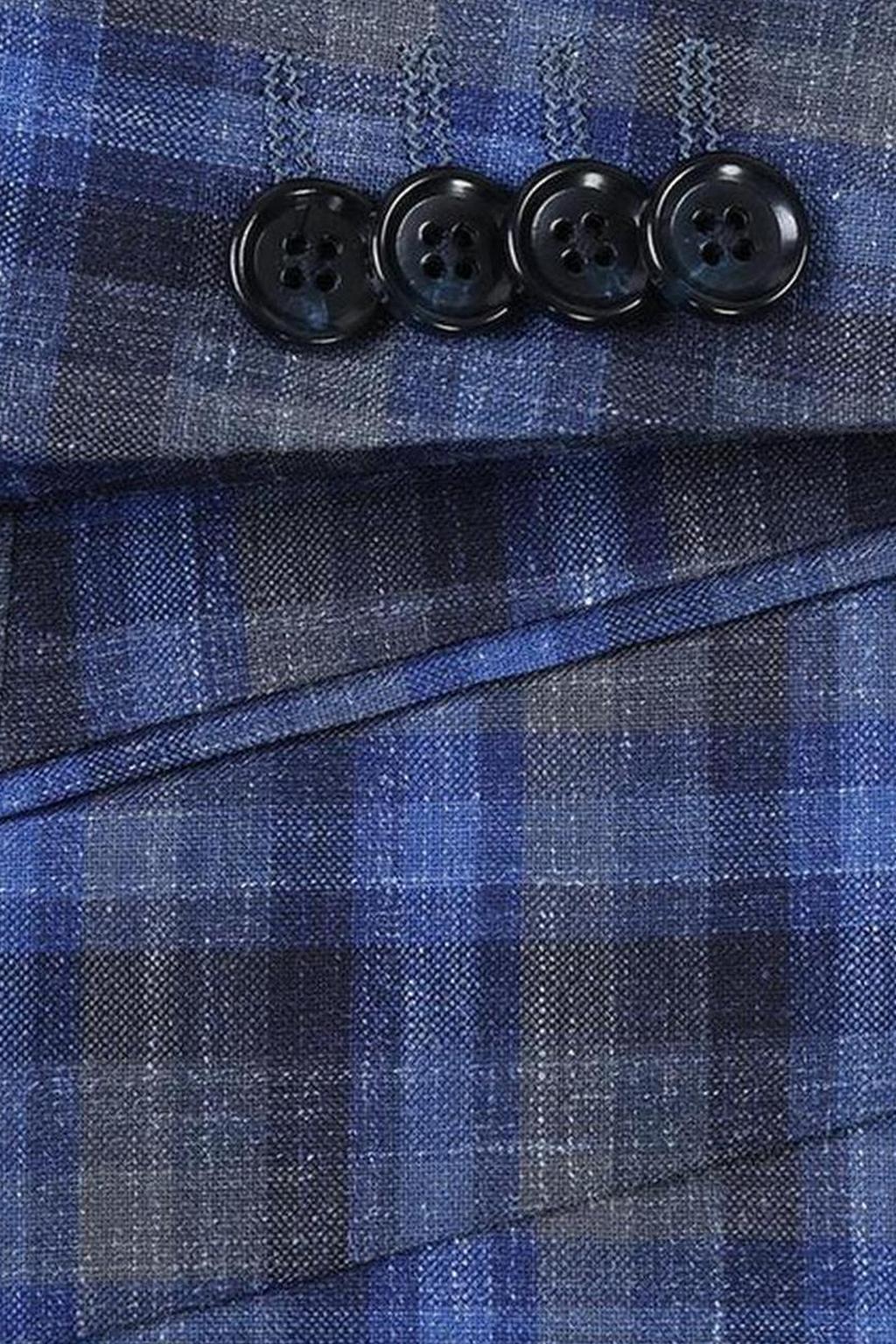 Navy Windowpane Sports Jacket