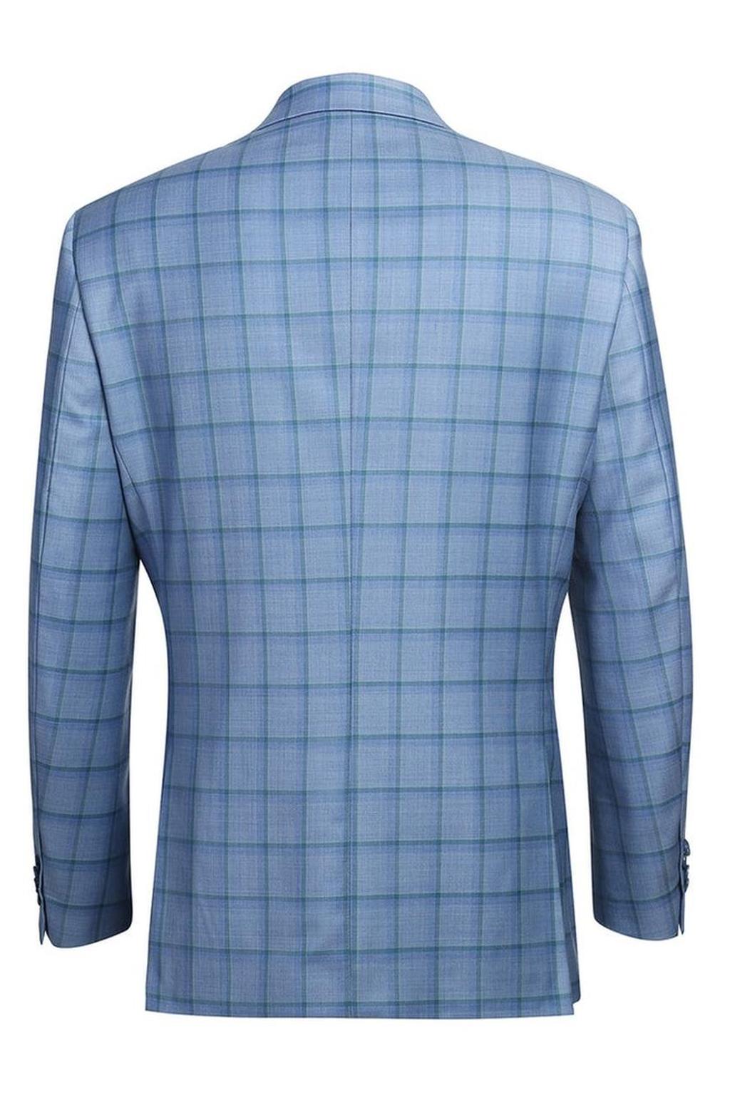 Blue Windowpane Sports Jacket