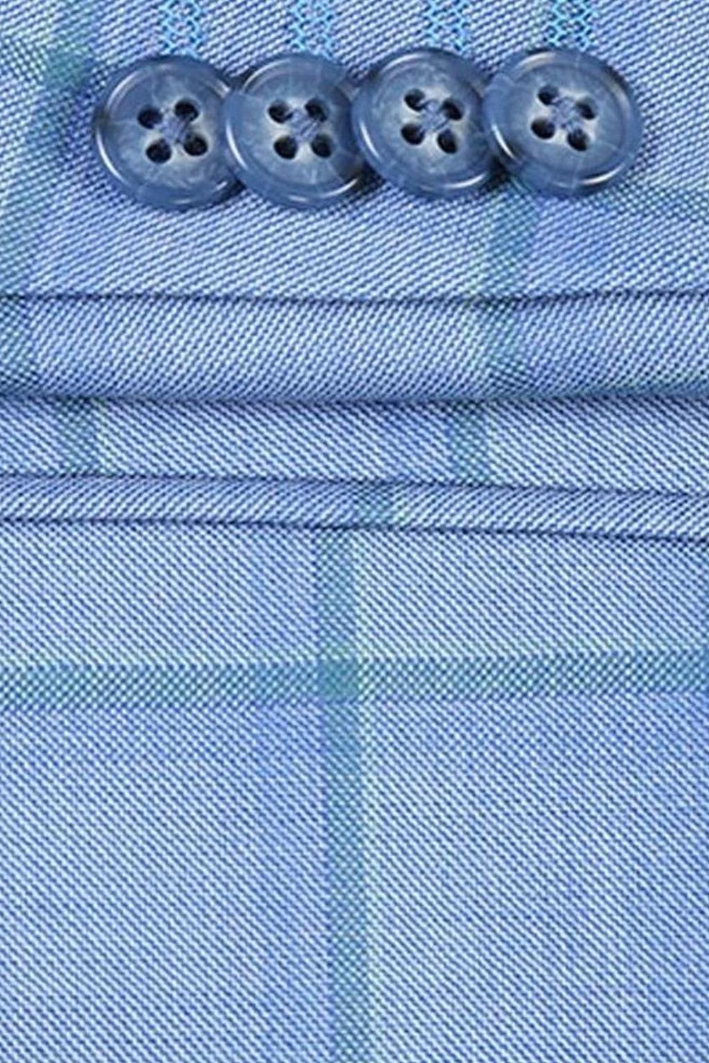 Blue Windowpane Sports Jacket