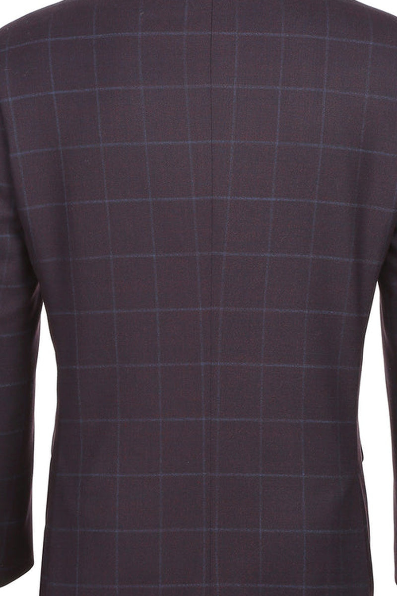 Midnight Blue Windowpane Sports Jacket