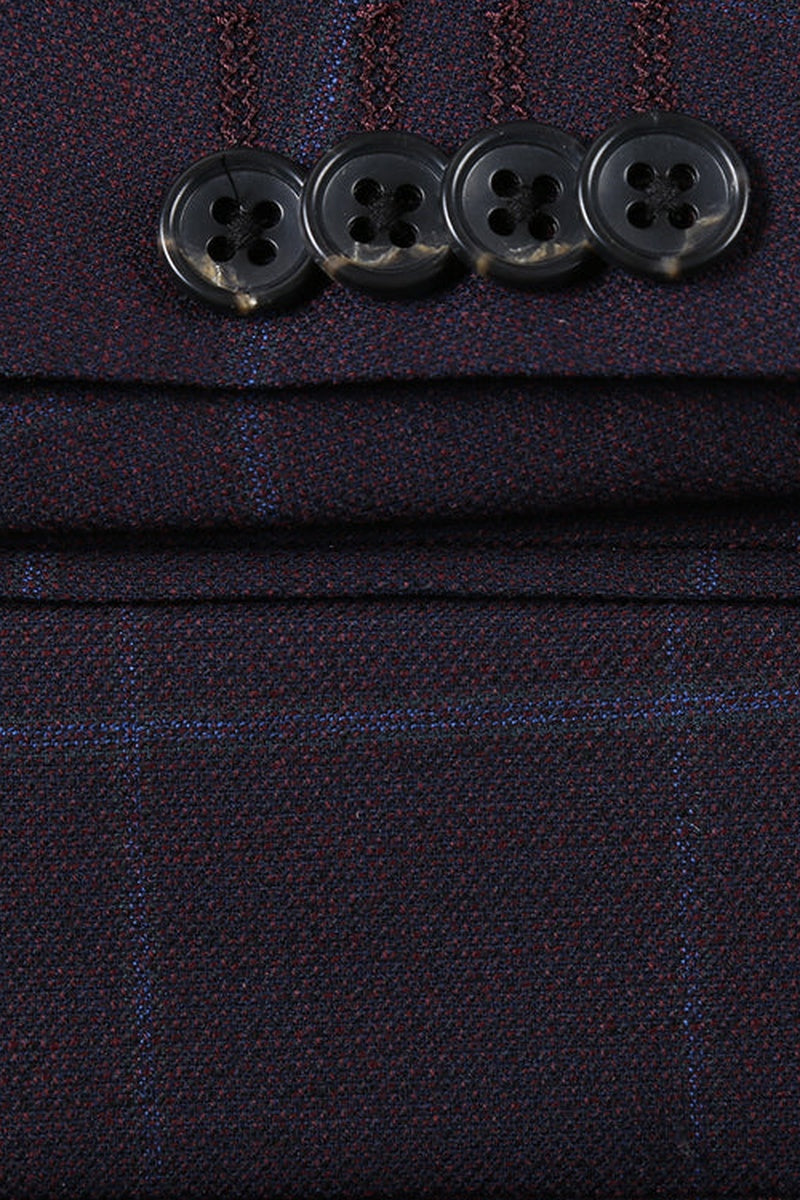Midnight Blue Windowpane Sports Jacket