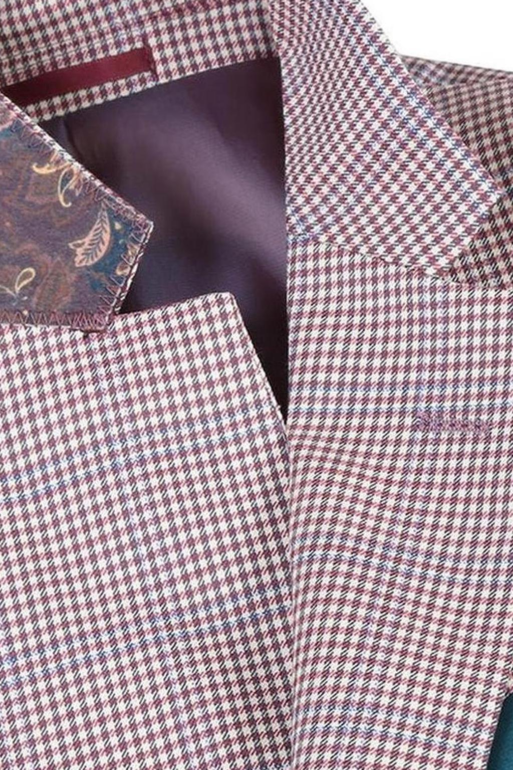 Pink Windowpane Sports Jacket