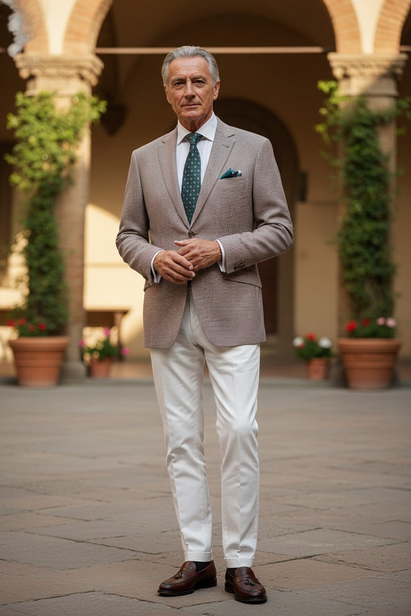 Pink Windowpane Sports Jacket