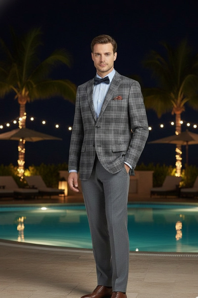 Brown Windowpane Sports Jacket – PolishedThreads.com