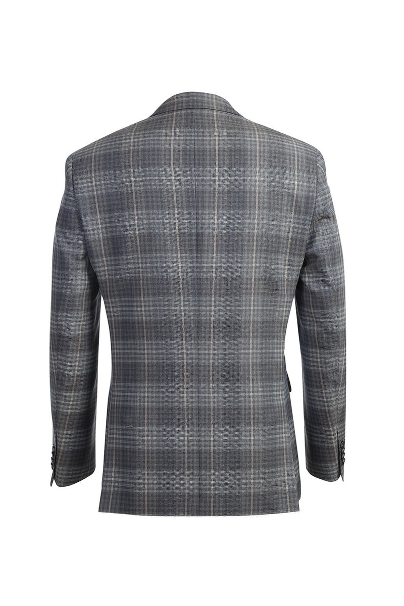 Brown Windowpane Sports Jacket