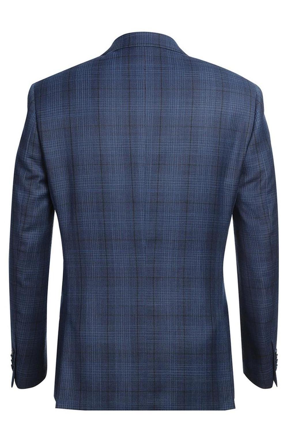 Navy Windowpane Sports Jacket