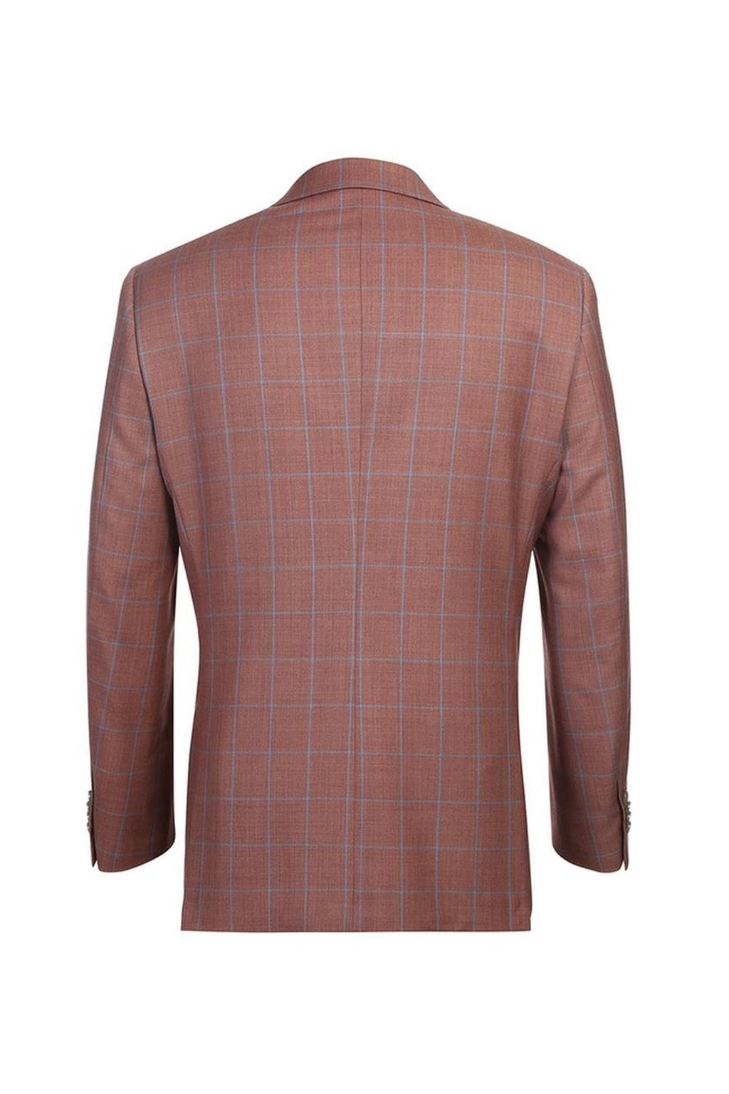 Brown Windowpane Sports Jacket