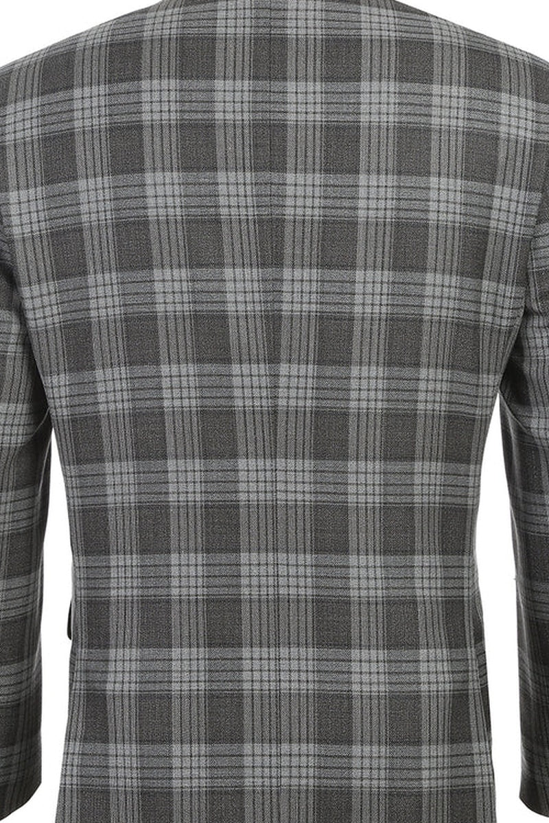 Grey Windowpane Sports Jacket
