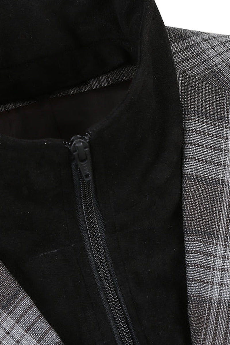 Grey Windowpane Sports Jacket