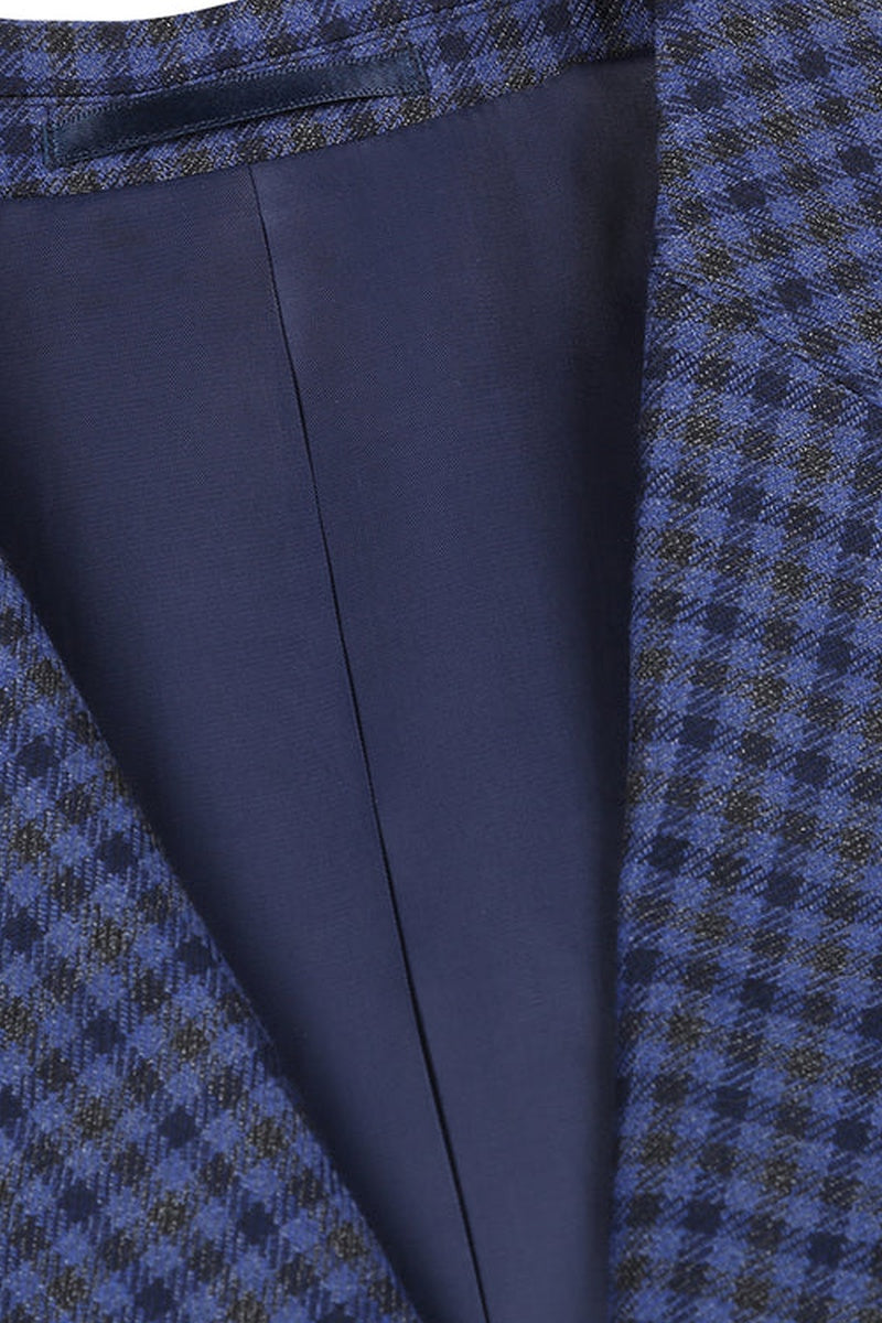 Blue Plaid Sports Jacket
