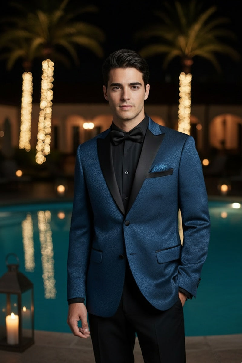 "Hugo" Blue Tuxedo Jacket (Separates)