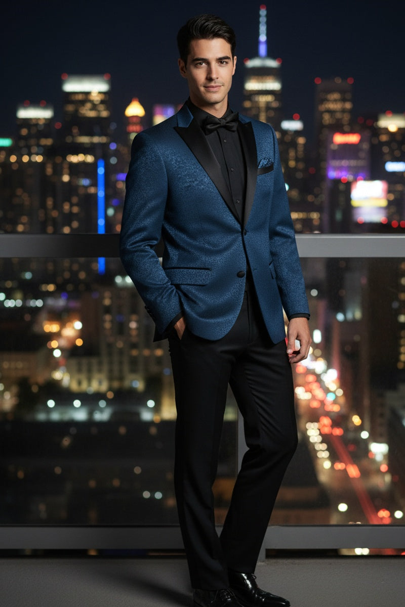 "Hugo" Blue Tuxedo Jacket (Separates)
