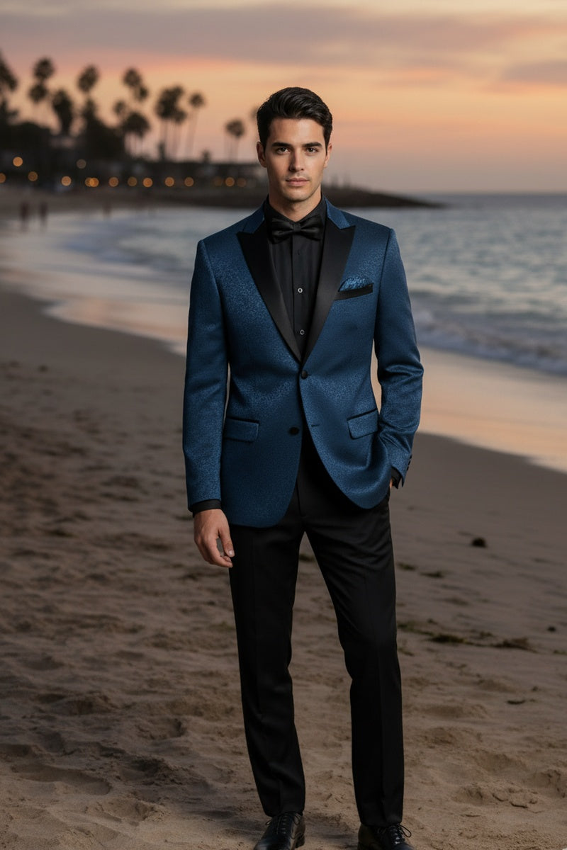 "Hugo" Blue Tuxedo Jacket (Separates)