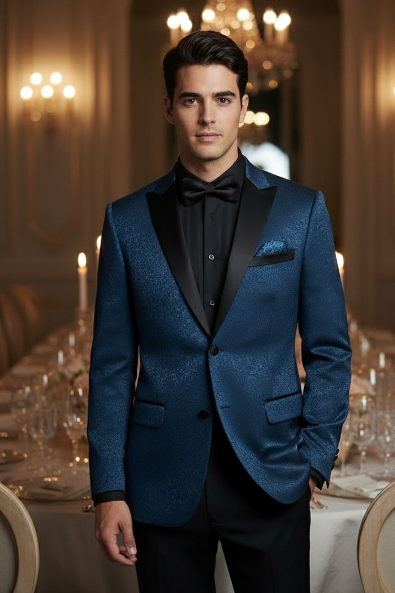 "Hugo" Blue Tuxedo Jacket (Separates)