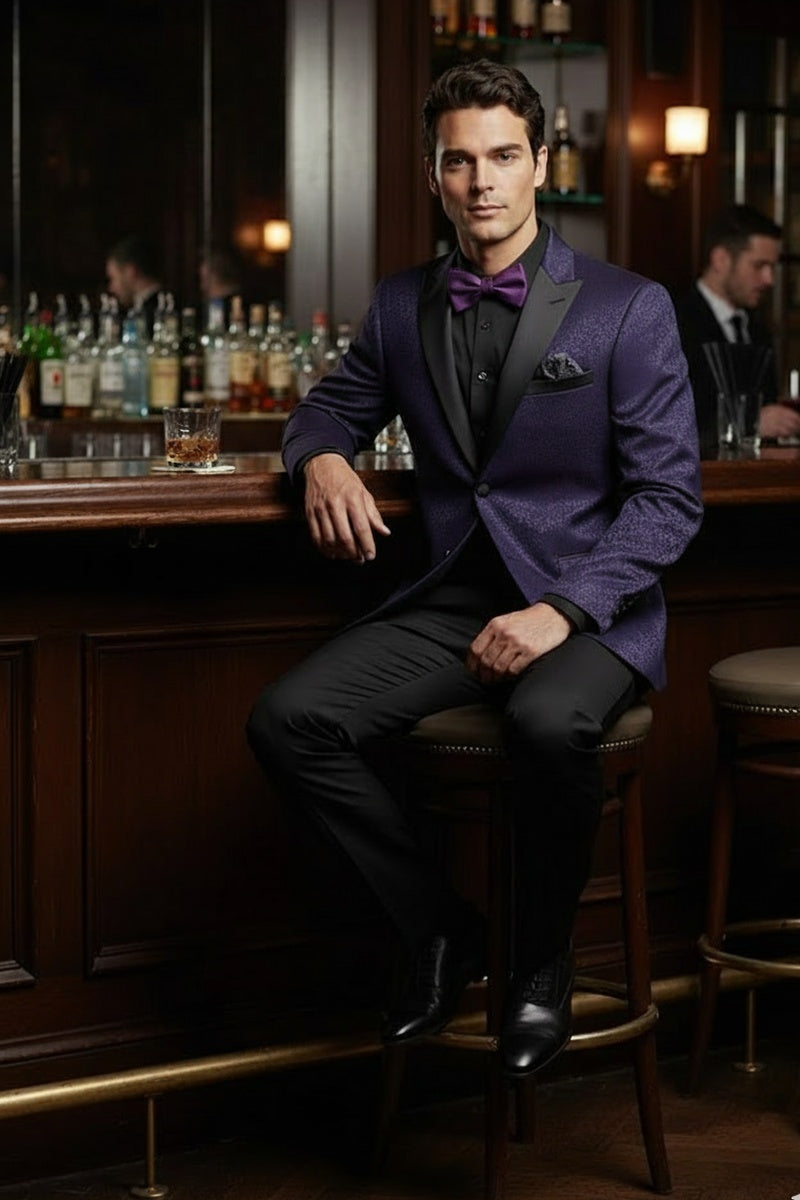"Hugo" Purple Tuxedo Jacket (Separates)