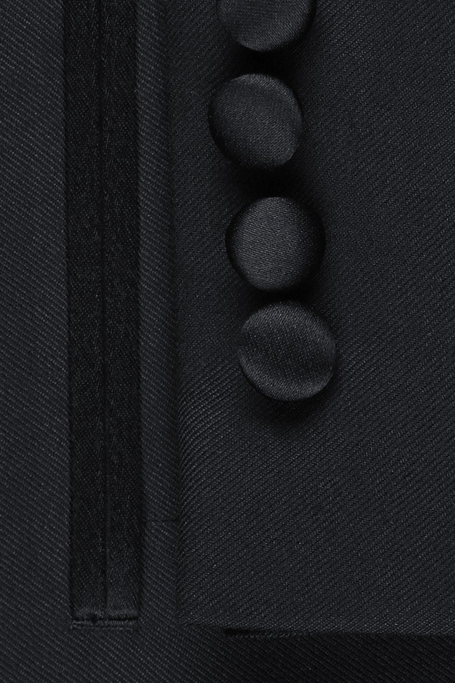 "Louis" Black 1-Button Peak Tuxedo (2-Piece Set)