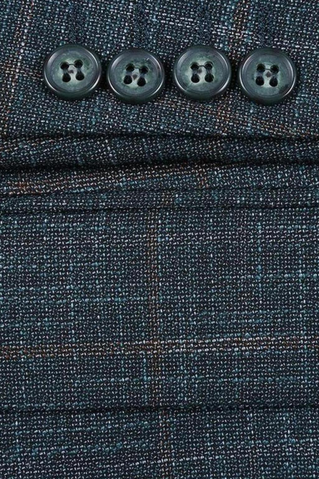Green Windowpane Sports Jacket