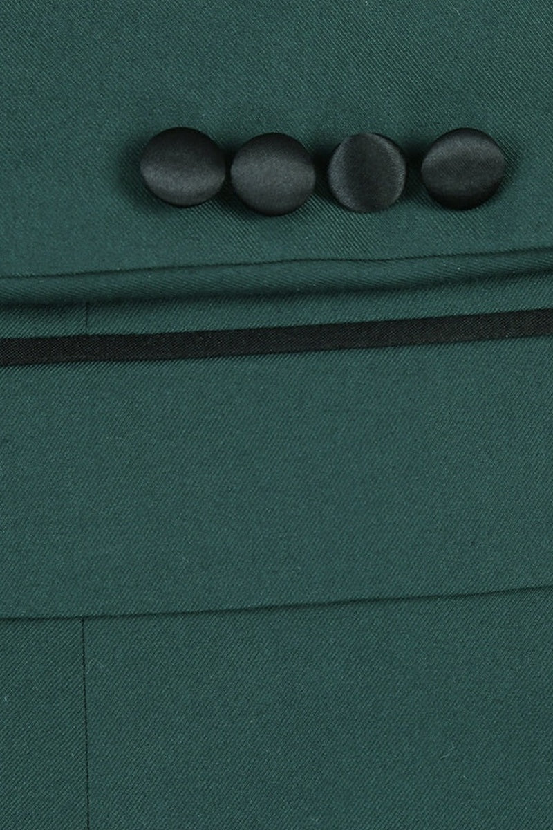 "Paris" Green 1-Button Shawl Tuxedo (2-Piece Set)