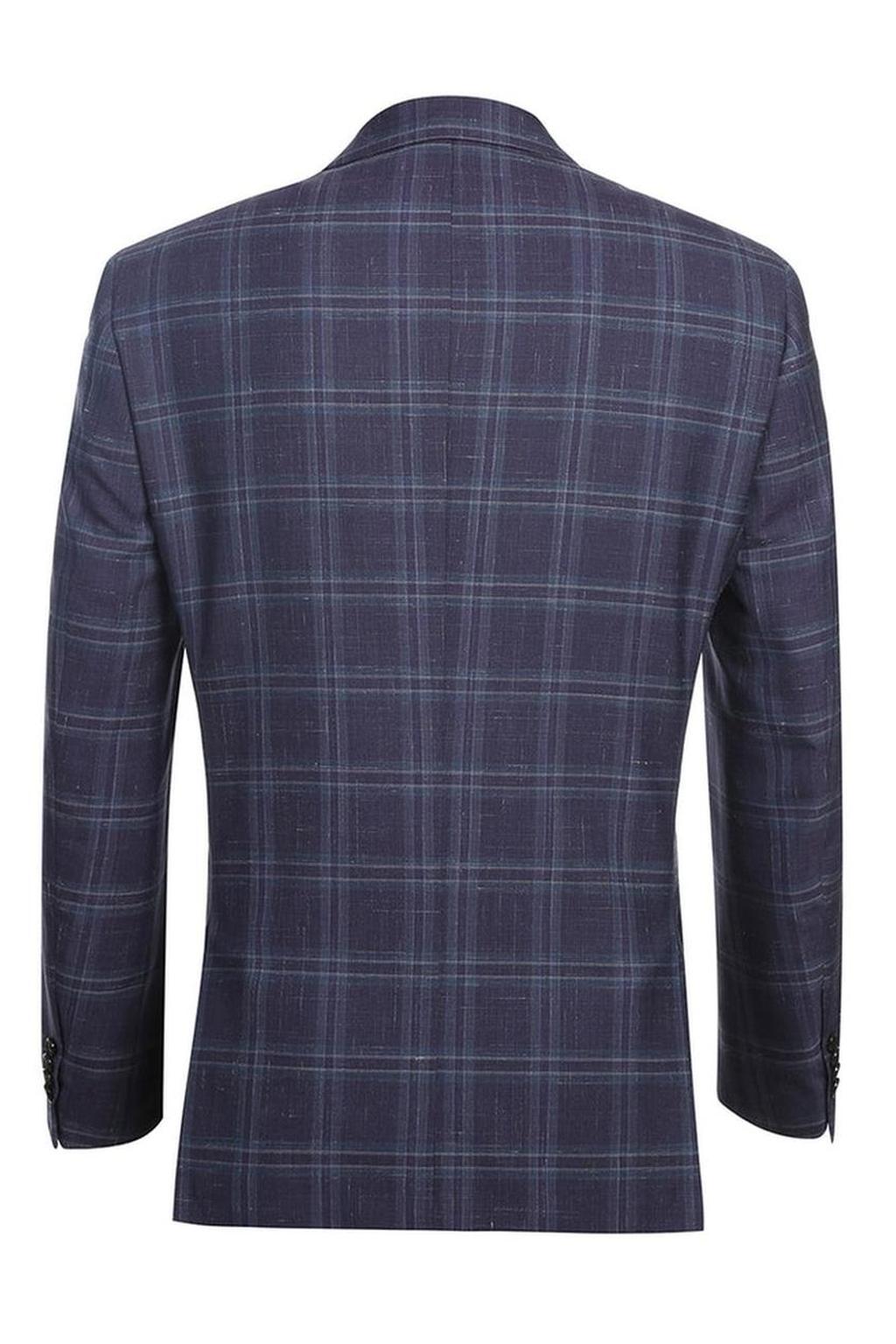 Purple & Blue Windowpane Sports Jacket