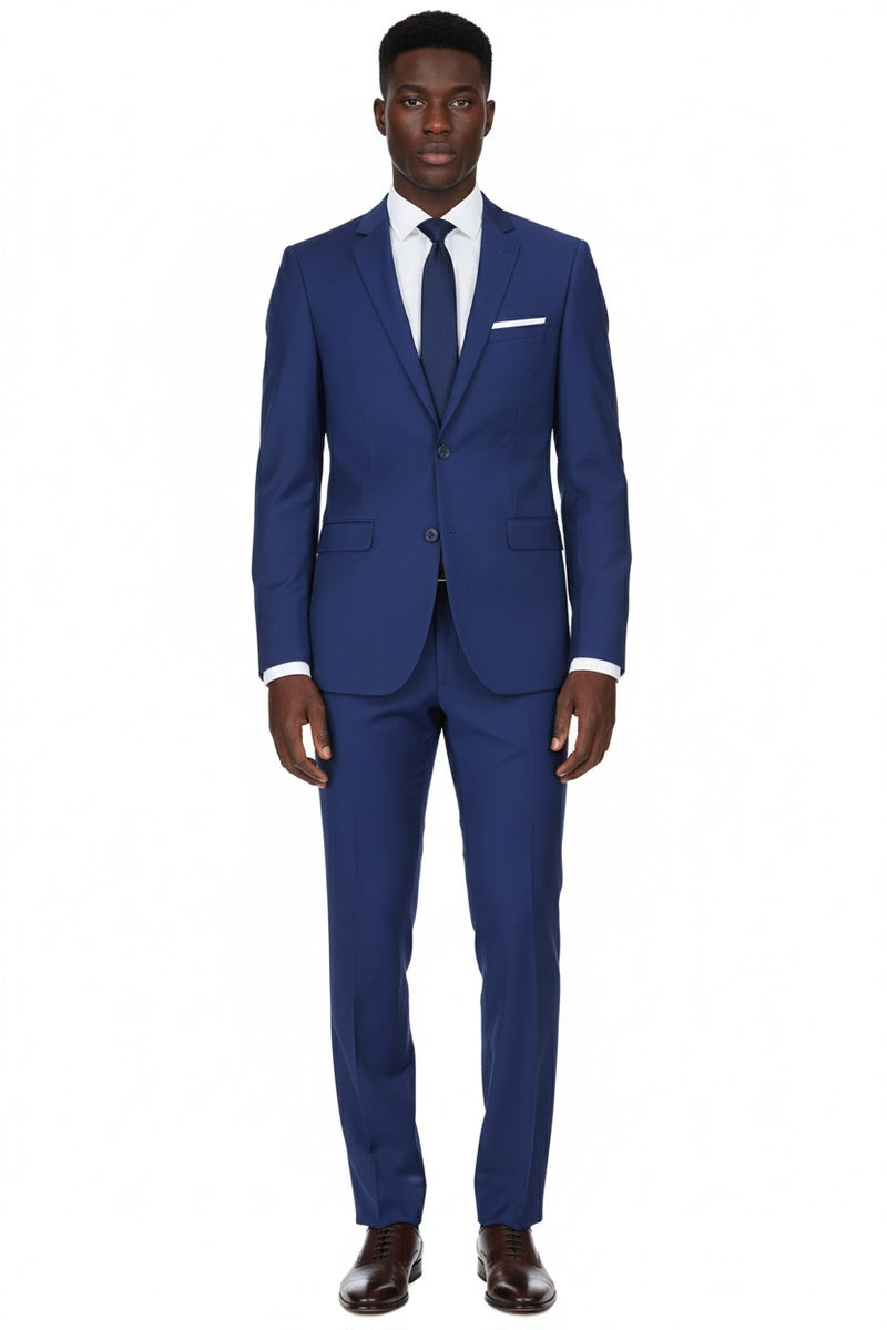 "Rafael" Royal Blue 2-Button Notch Suit (2-Piece Set)