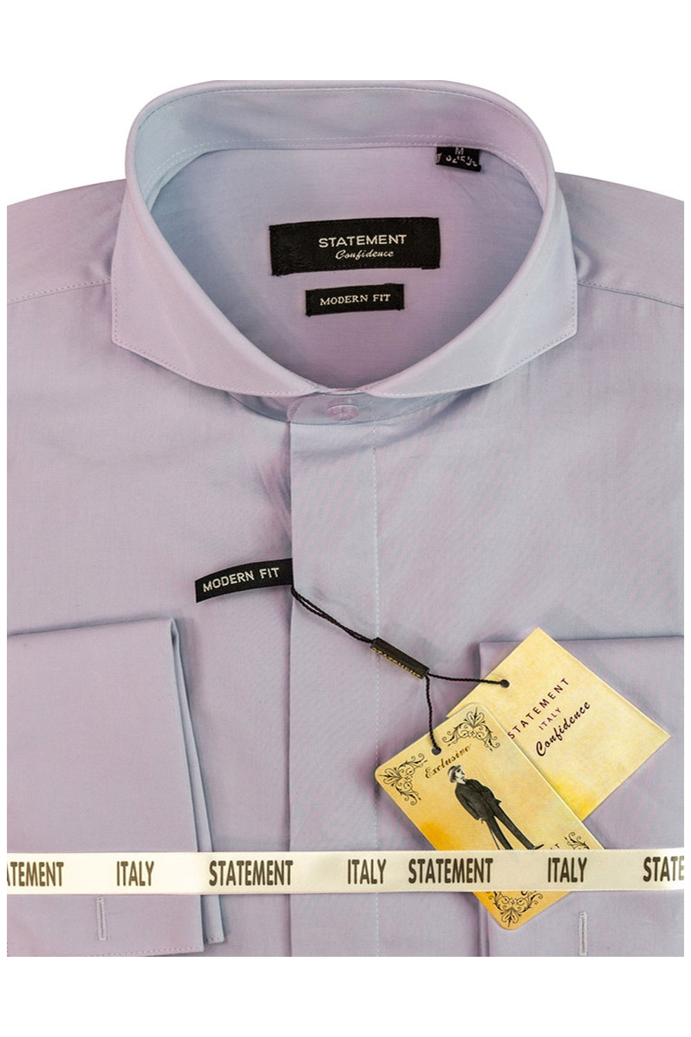 "Zephyr" Lavender Spread Collar Dress Shirt
