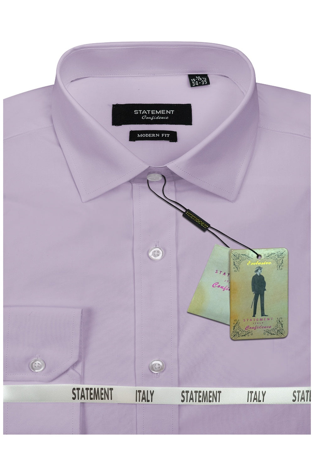 "Aurora" Lavender Laydown Dress Shirt