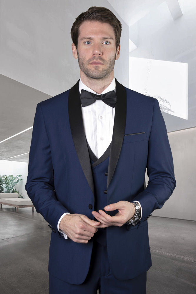 Statement "MGM" Sapphire 1-Button Shawl Tuxedo