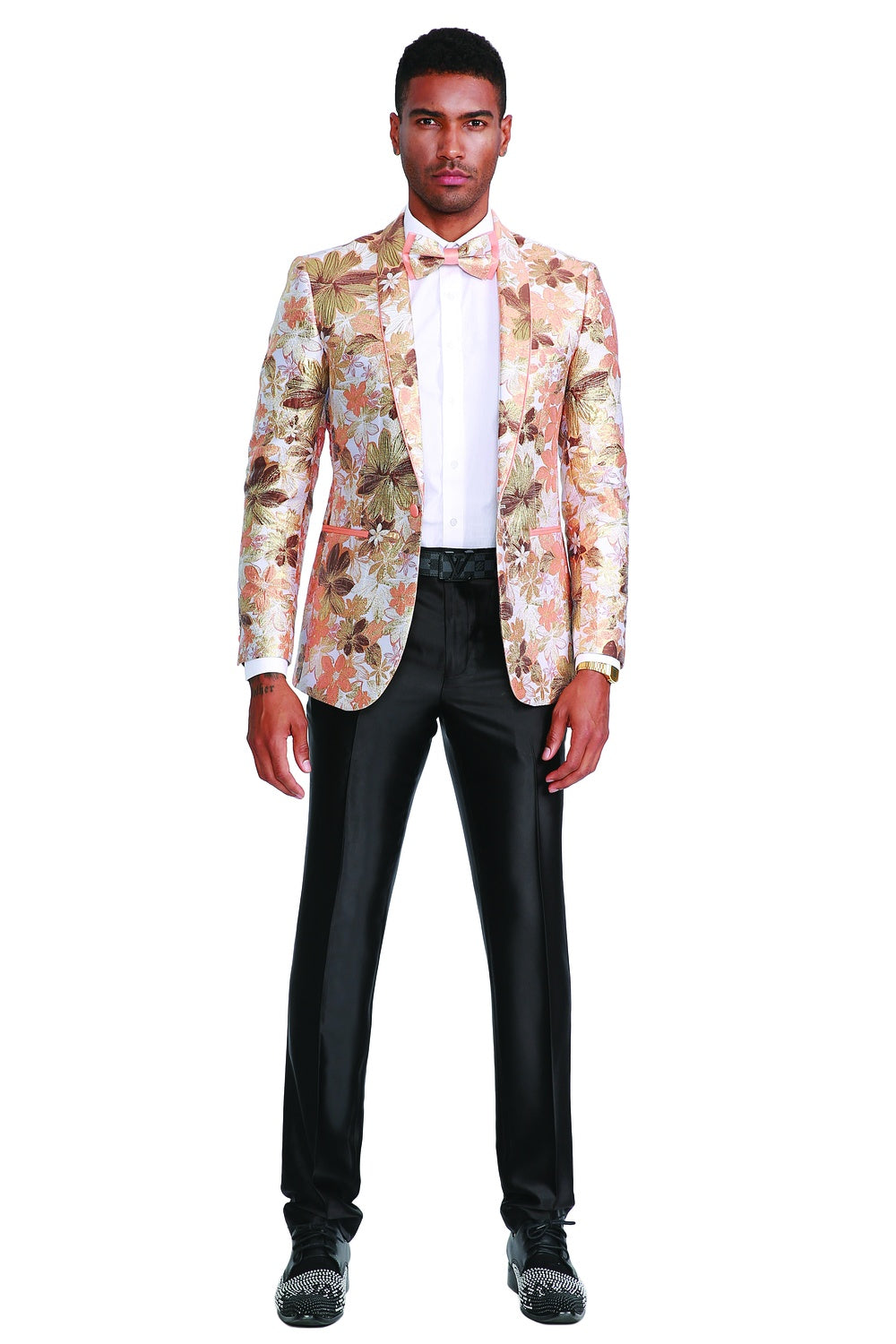 "Bloom" Orange Tuxedo Jacket (Separates)