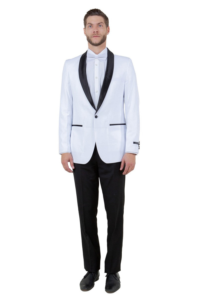 "Chadwick" White Tuxedo (2-Piece Set)