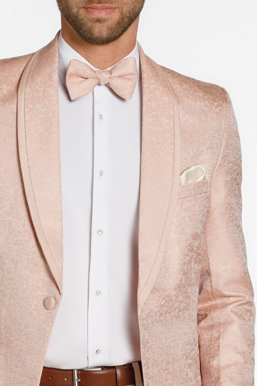 "Night Vine" Blush Shawl Tuxedo Jacket (Separates)