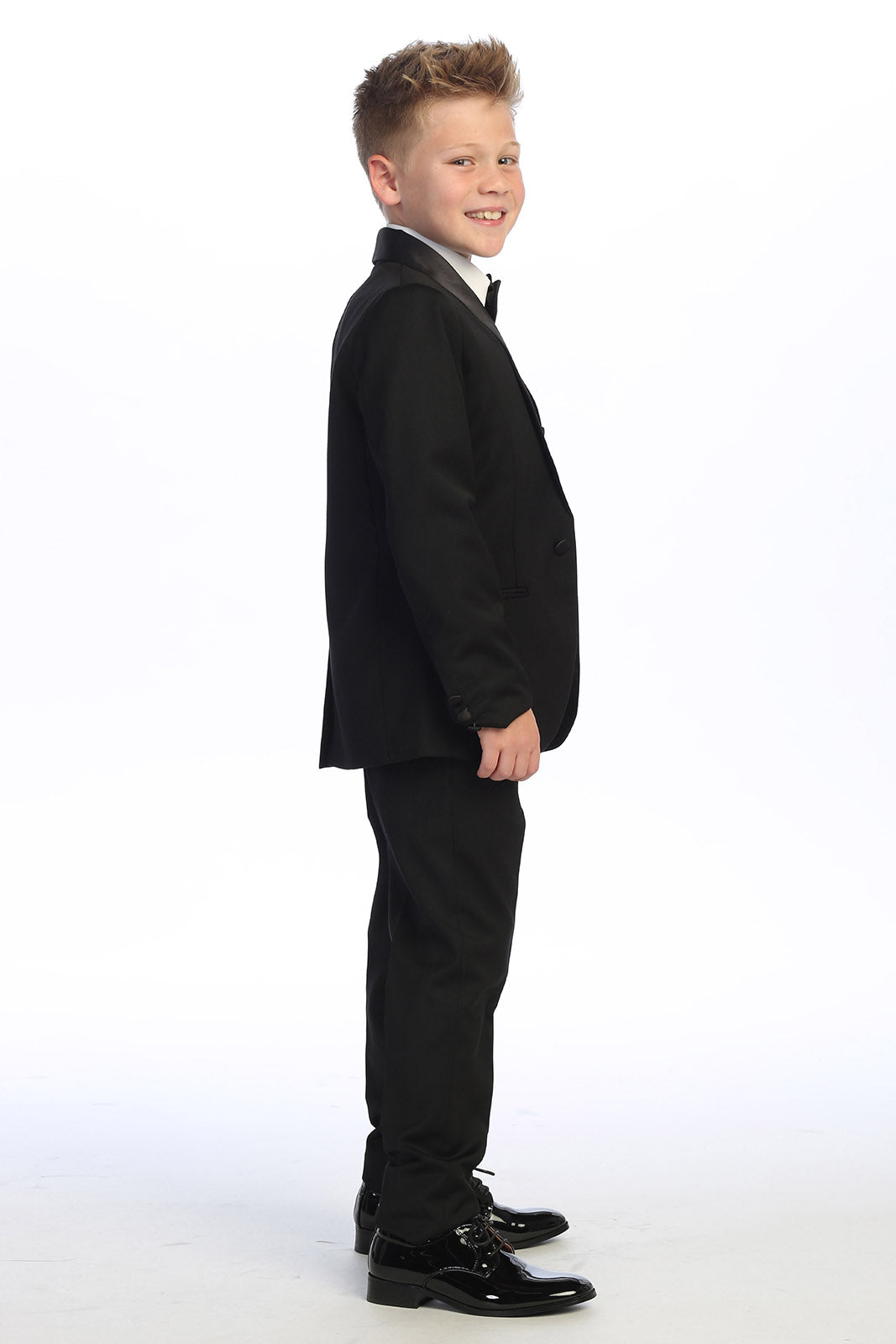 "Cornell" Kids Black Tuxedo (5-Piece Set)