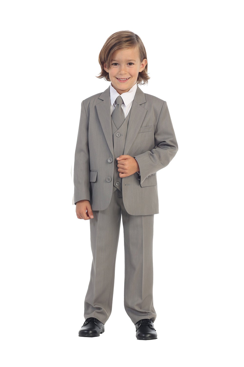 Tip Top "Charlie" Kids Light Grey Suit 5-Piece Set