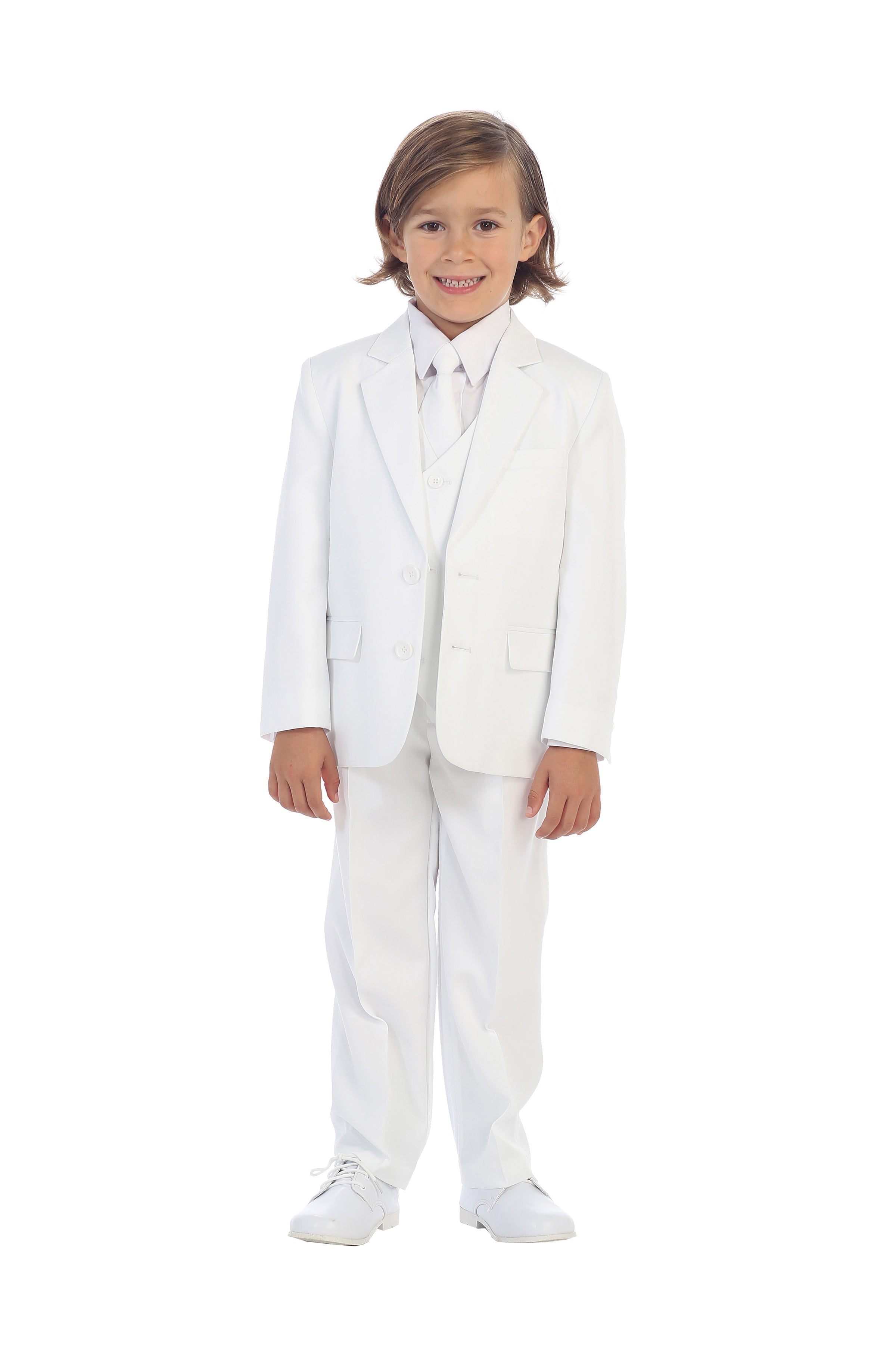 Tip Top "Charlie" Kids White Suit 5-Piece Set