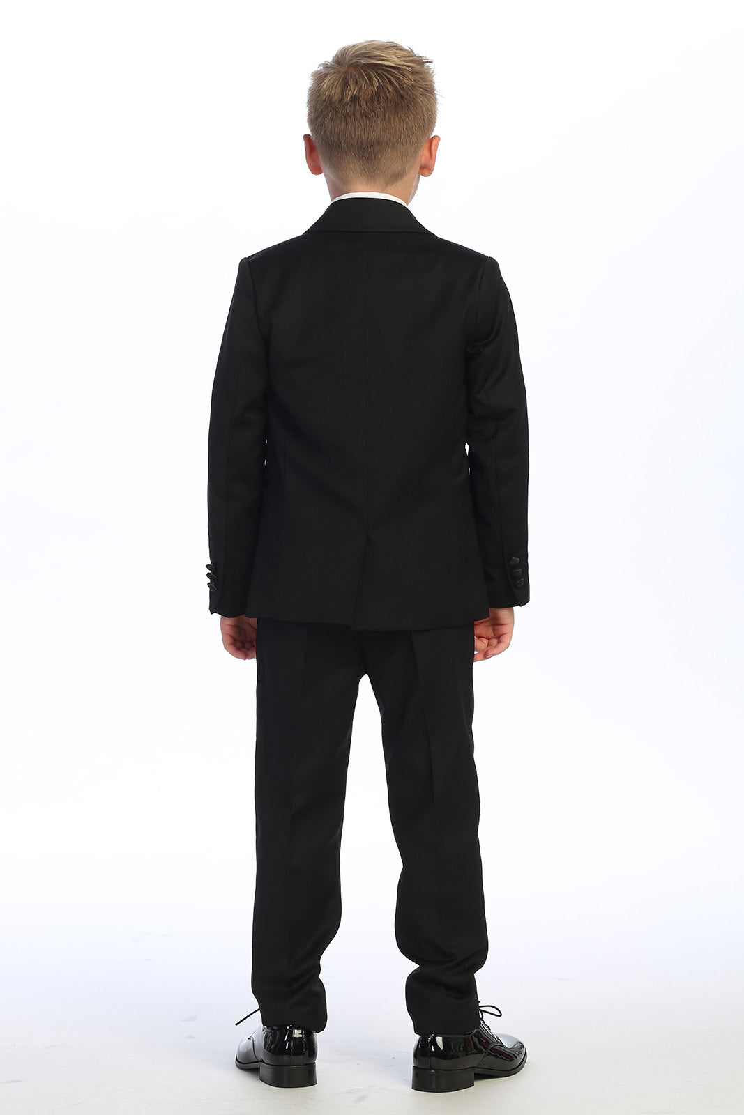 "Georgetown" Kids Black Tuxedo (5-Piece Set)