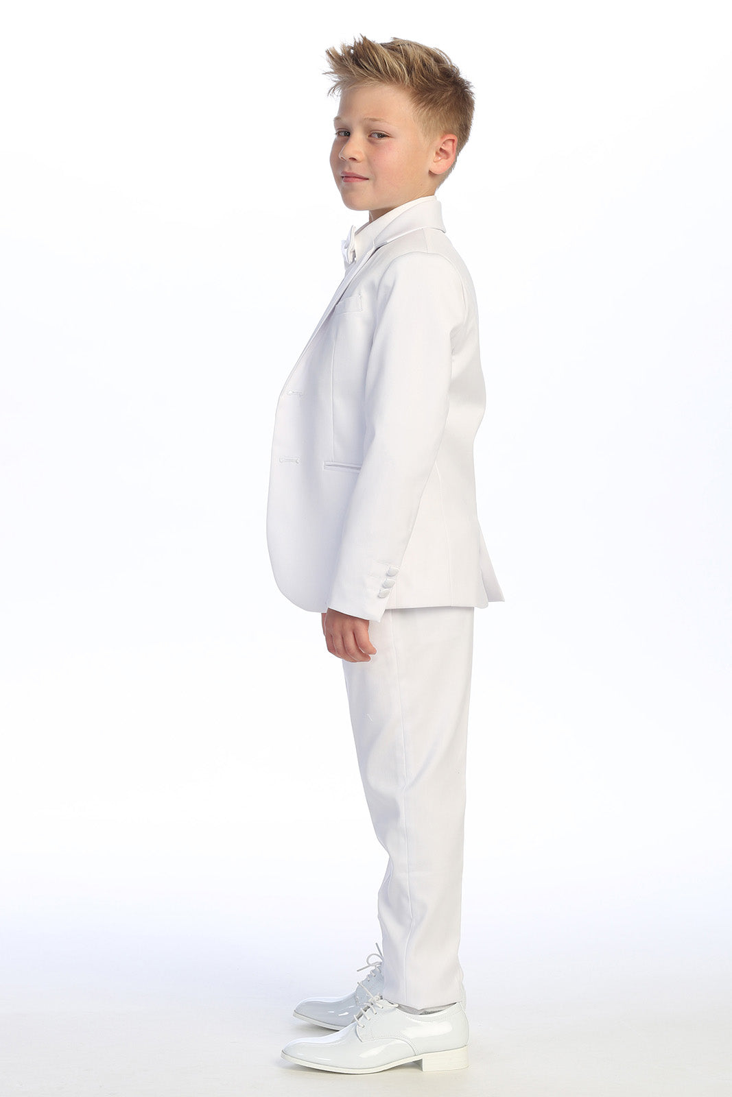 "Georgetown" Kids White Tuxedo (5-Piece Set)