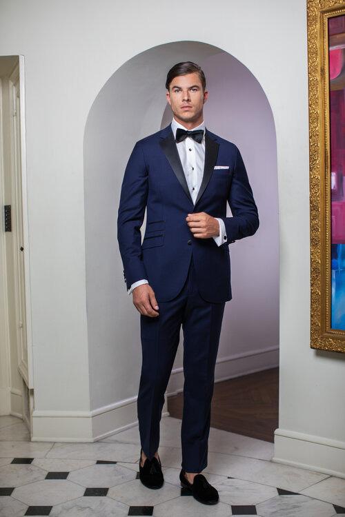 Trend "Trend" Navy Blue 2-Button Notch Tuxedo