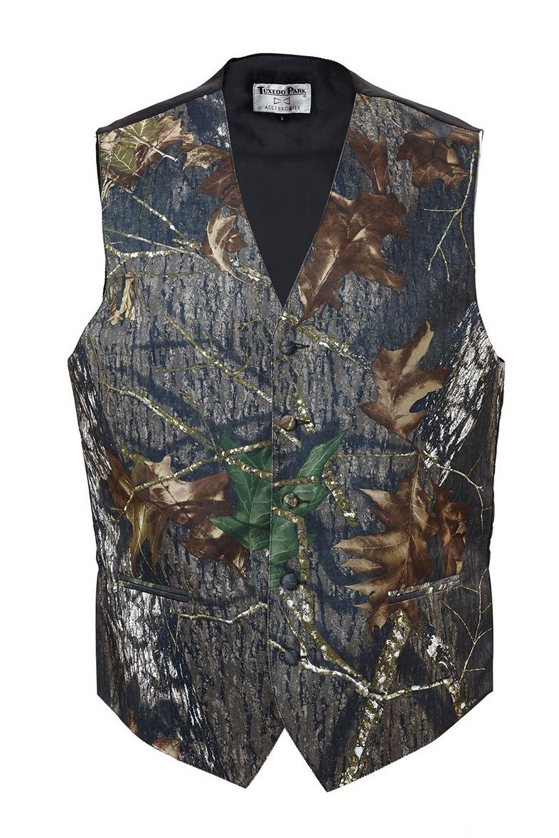 Camo Satin Tuxedo Vest – PolishedThreads.com