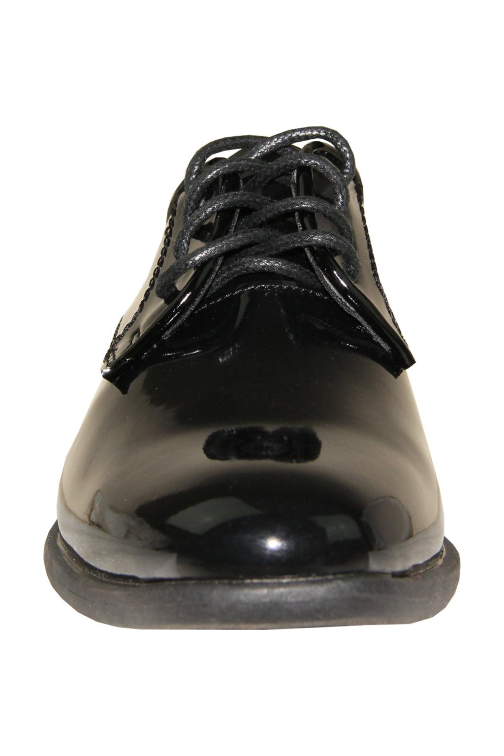 "Star" Kids Black Tuxedo Shoes