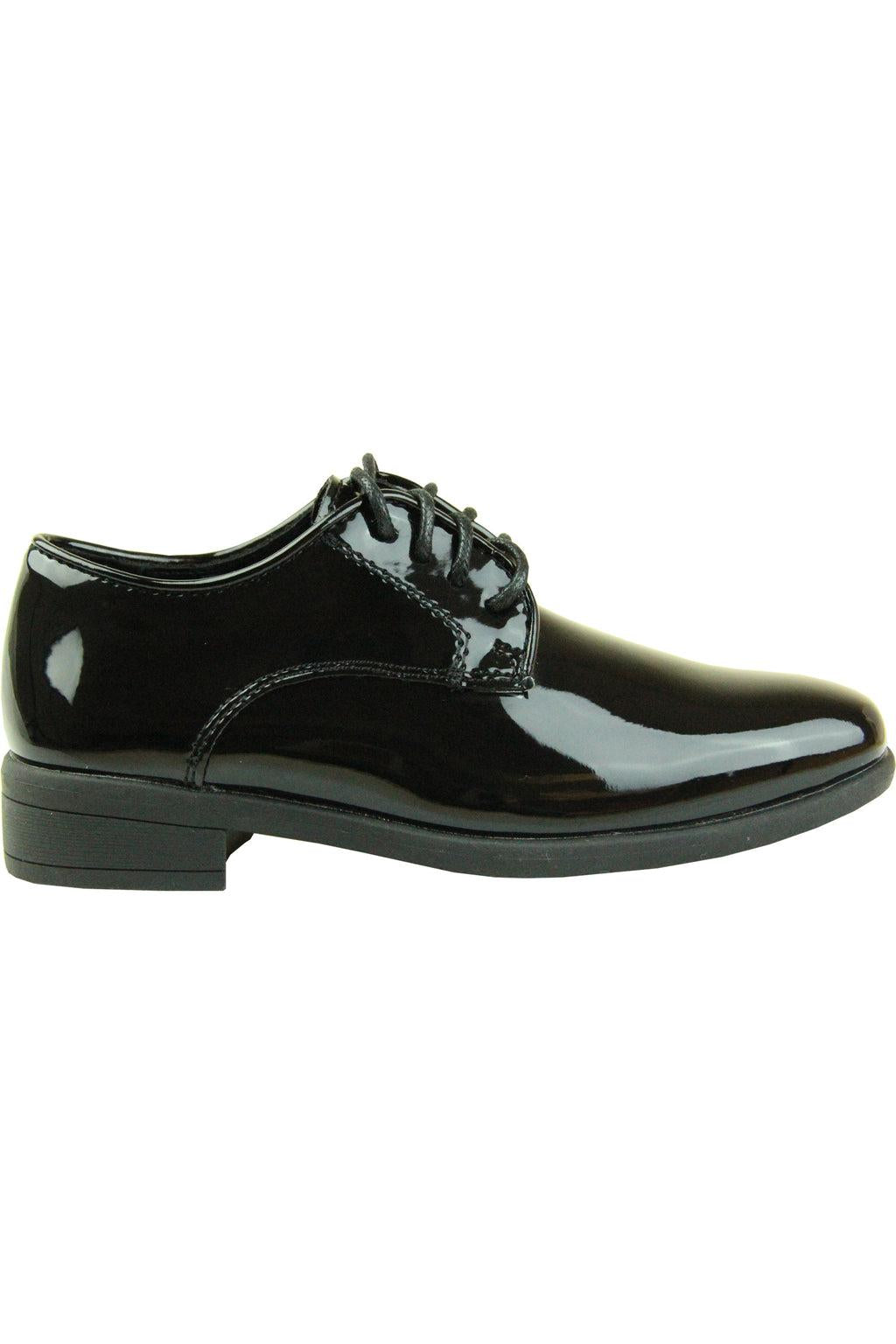 "Star" Kids Black Tuxedo Shoes