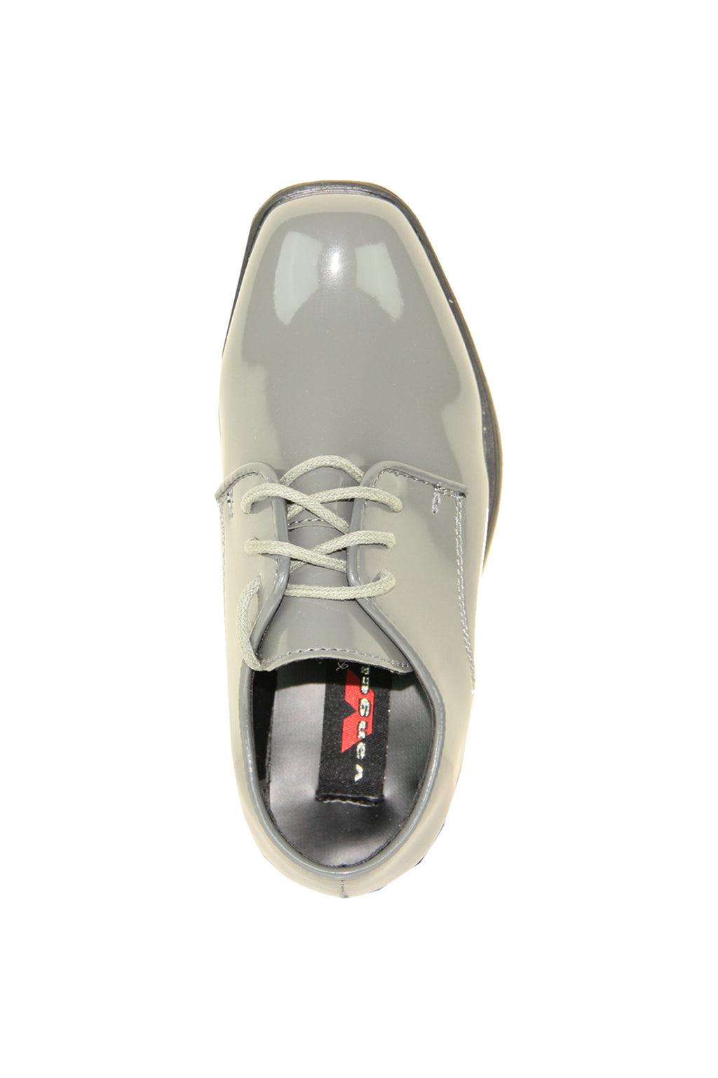 "Sarno" Kids Grey Tuxedo Shoes