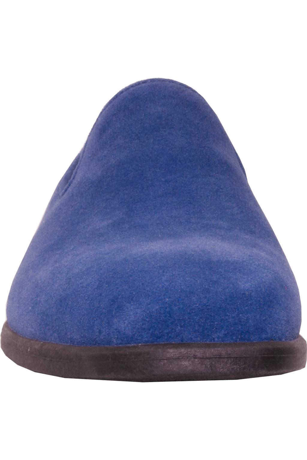 "Chelsea" Blue Suede Tuxedo Shoes