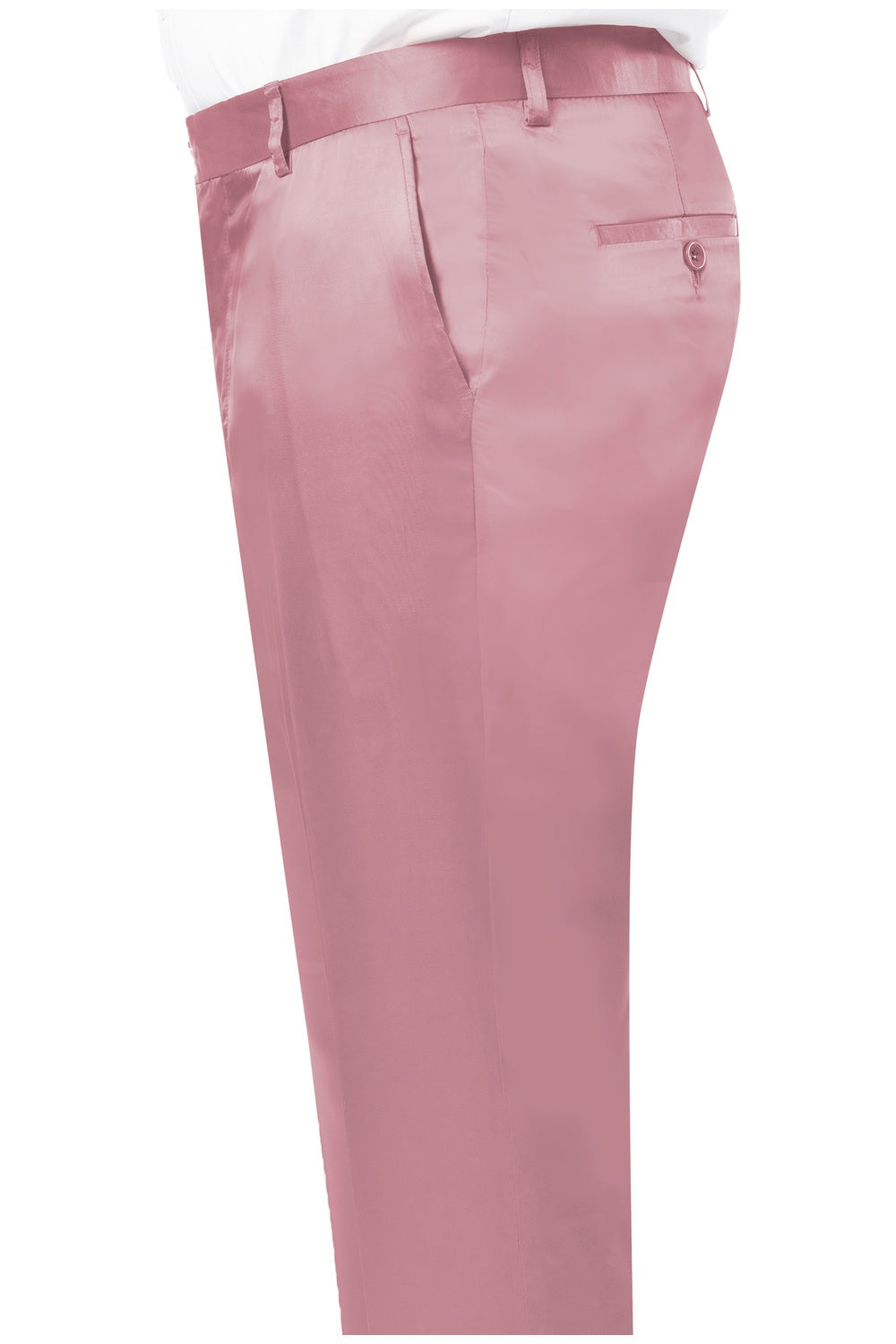"Satin Luxe" Pink Tuxedo Pants