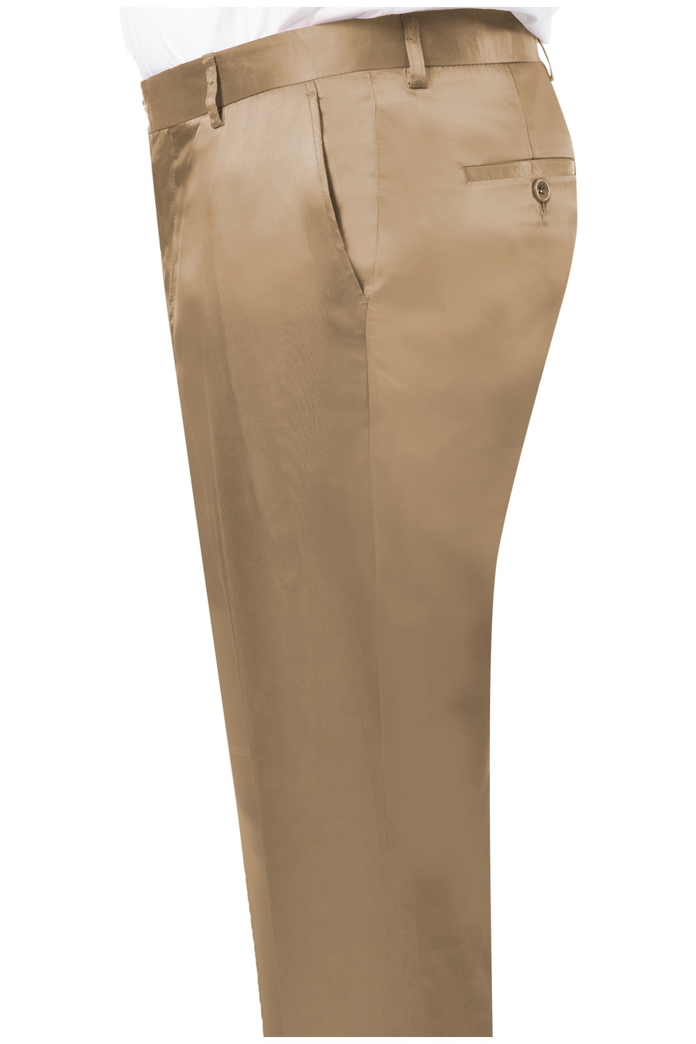 "Satin Luxe" Tan Tuxedo Pants